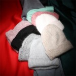 Women Autumn Winter Warm Rabbit Fur Knitted Beanies Thick Double Layer Wool Skullies Female Hat