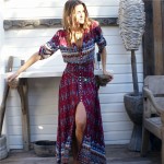 Women Beach Boho Maxi Dress 2017 Summer High Quality Brand V-neck Print Vintage Long Dresses Feminine Plus Size Weljuber