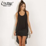 Women Dress  Spring Chiffon Dresses Eliacher Brand Plus Size Women Clothing Chic Elegant White Party Dresses vestidos 8143