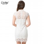 Women Dress 2017 Bodycon Dresses Eliacher Brand Plus Size Chinese Women Clothing Sexy White Evening Party Lace Dresses