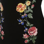 Women Fall Winter Long Sleeve Stretchy Vintage Floral Print Tunic Slim Casual Office Party Sheath Bodycon Pencil Dress Vestidos