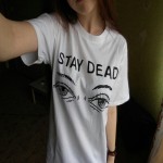 Women Fashion White t shirt Summer New Hip hop Top Tee Casual Long Size Brand Clothing Tops Street Wear Round Neck Tshirt