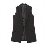 Women Fashion elegant office lady pocket coat sleeveless vests jacket outwear casual brand WaistCoat colete feminino MJ73