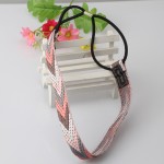 Women Girls Wooden Headband Retro Hair Band Printing Flower Headpiece Hair Accessories Elastic Turban Hairband Wreath