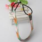 Women Girls Wooden Headband Retro Hair Band Printing Flower Headpiece Hair Accessories Elastic Turban Hairband Wreath