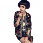 Women Jacket  Autumn Outerwear Vintage Tribal Printed ethnic jacket  blouson femme Slim Coat  ONY8090