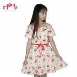 Women Loose Summer Cotton Bunny Dress Lace Up Kawaii Casual Cute Cartoon Print Short Sleeve Princess Party Dresses Plus Size One