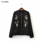 Women New Plum Blossom Floral Embroidered Jacket Fashion Euro Style High Quality Overszied High Quality Coat For 4 Season