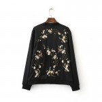 Women New Plum Blossom Floral Embroidered Jacket Fashion Euro Style High Quality Overszied High Quality Coat For 4 Season