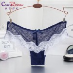 Women Sexy Lace Panties   Women's Low Waist Cotton Briefs Underwear  Thongs  sexy lace underwear women