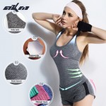 Women Shirts  Elastic Breathable  Fitness Comfortable Vest Ladies Vest Double Movement No Rims Tank Top