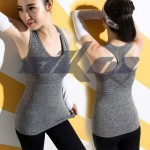 Women Shirts  Elastic Breathable  Fitness Comfortable Vest Ladies Vest Double Movement No Rims Tank Top