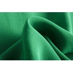 Women Silk dress Luxury 100% Natural silk Red Solid Green Chiffon Loose dress Half sleeved 2017 Spring 