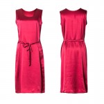 Women Silk dress Luxury 100% Natural silk long dress solid mulberry silk classic dress 2018 Spring Summer
