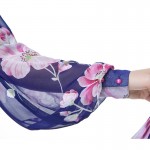 Women Summer Autumn Bohemian Floral Print Blue Chiffon Beach Dress Long Robe Maxi Plus Size Dress longue femme Vestidos