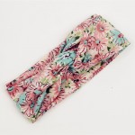 Women Vintage Headband Floral Wide Stretch Hair Band Yoga Elastic Turban Floral Twisted Knotted Headband Hair Accessories