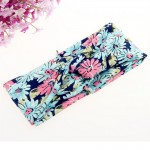 Women Vintage Headband Floral Wide Stretch Hair Band Yoga Elastic Turban Floral Twisted Knotted Headband Hair Accessories