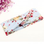 Women Vintage Headband Floral Wide Stretch Hair Band Yoga Elastic Turban Floral Twisted Knotted Headband Hair Accessories