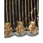 Women Vintage Inspired Shining Black Gold 1920s Beading Sequin Art Deco Gatsby Flapper Dress Sleeveless Holiday Party Dress 