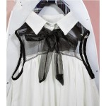 Women summer sweet dress doll ruffles chiffon sleeveless solid dress Japanese cute lolita white,pink one piece dress Kawaii OP