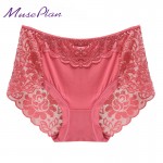 Women underwear briefs sexy women's Panties  full transparent lace seamless string plus size women underwear panty