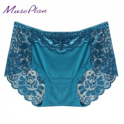 Women underwear briefs sexy women's Panties  full transparent lace seamless string plus size women underwear panty