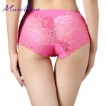 Women underwear briefs sexy women's Panties  full transparent lace seamless string plus size women underwear panty