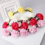 Women's Fashion Bohemia Beach Flower Hair Bands Beautiful Floral Elastic Headband Garland Hair Accessories Headwear