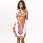 Womens Dress Sexy V Neck Summer Vintage Floral Print Office Mini Dresses Bodycon Sheath Work Slim Pencil Dress Women Clothing