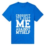Workout Fitness Gear Wear T-shirt CrossFit Me Against Myself Eco T Shirt Men Top Tees men's clothing