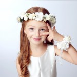 Wreath Girl Head Flower Crown Bridal Hair Accessories Artificial Flower Head Wreath For Hair Wedding Garland Headpiece 2016
