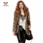 XS-6XL Plus Size Winter Women Coat Fur Coat Domineering Feral Faux Fur Leopard Coats Fashion Warm Outwear Casaco De Pele NC-731