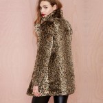 XS-6XL Plus Size Winter Women Coat Fur Coat Domineering Feral Faux Fur Leopard Coats Fashion Warm Outwear Casaco De Pele NC-731