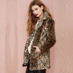 XS-6XL Plus Size Winter Women Coat Fur Coat Domineering Feral Faux Fur Leopard Coats Fashion Warm Outwear Casaco De Pele NC-731