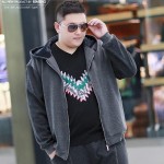 XXL hooded hoodies big size male bust 150 8XL fat with fertilizer increased warm outerwears 7XL Large size male 
