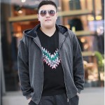 XXL hooded hoodies big size male bust 150 8XL fat with fertilizer increased warm outerwears 7XL Large size male 