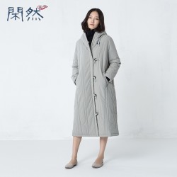 XianRan Design Of Inner Zipper And Wooden Buttons Long Cotton Parka Wadded Jackets Thickening Outerwear For Girls Hooded 2017