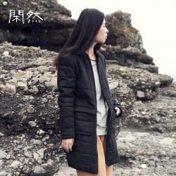 XianRan Women Winter Coat Zipper Cotton-padded Clothing Linen Overcoat Casual Warm Jacket Women Plus Size Free Shipping