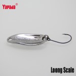 YAPADA Spoon 007 Loong Scale 3.5g 32mm 6pcs/lot Multicolor Metal Spoon Fishing Lures