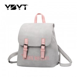 YBYT brand 2017 new preppy style rucksack hotsale women joker shopping shoulder lady bookbag travel bag student school backpacks