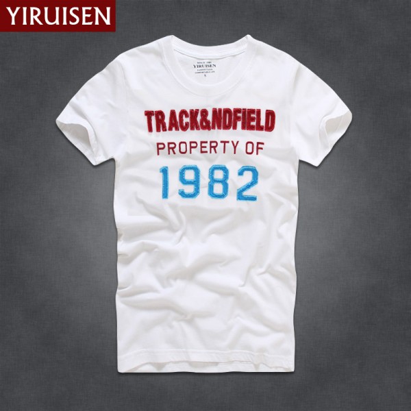 YIRUISEN Brand New York Style T shirt Men Short Sleeve Fashion 2016 Summer White T-Shirt Tshirt Homme Camisetas Masculinas