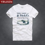 YIRUISEN Brand New York Style T shirt Men Short Sleeve Fashion 2016 Summer White T-Shirt Tshirt Homme Camisetas Masculinas