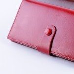 YOUYOU MOUSE Vintage Women Oil Leather Wallets Two Fold Ms. Long Coin Purse Fashion Zipper Lady Clutch Money Bag Card Holder