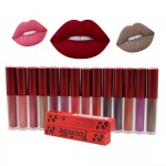 YULUOSHI Brand Maquiagem Matte Lip Gloss Liquid Lipstick Make up Matt Lipgloss Women Beauty Cosmetics Sexy Lip Blam Lips Makeup