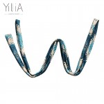 Yilia Sexy Autumn Women Dress Long Sleeve Deep V Neck Patchwork Large Size 5XL Floor Length Elegant Wait Belt Dresses Vestidos