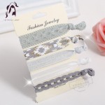 Yiwu Retail Pattern Elastic Hair Tips Accessories Women Fabric Hand Band Girls Hair Jewelry Hair Ponytail Rope Hairband Kids