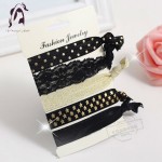 Yiwu Retail Pattern Elastic Hair Tips Accessories Women Fabric Hand Band Girls Hair Jewelry Hair Ponytail Rope Hairband Kids