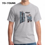 Yo-Young Men T Shirts Game Of Thrones Hodor Jon Snow Design Funny T-shirts For Men Digital Printed 100% 180g Combed Cotton