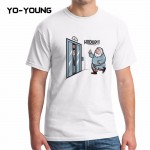 Yo-Young Men T Shirts Game Of Thrones Hodor Jon Snow Design Funny T-shirts For Men Digital Printed 100% 180g Combed Cotton