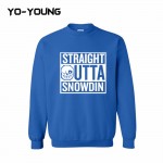 Yo-Young Mens Casual Sweatshirt UNDERTALE SANS STRAIGHT OUTTA SNOWDIN Printed chandal hombre moleton masculino Customized